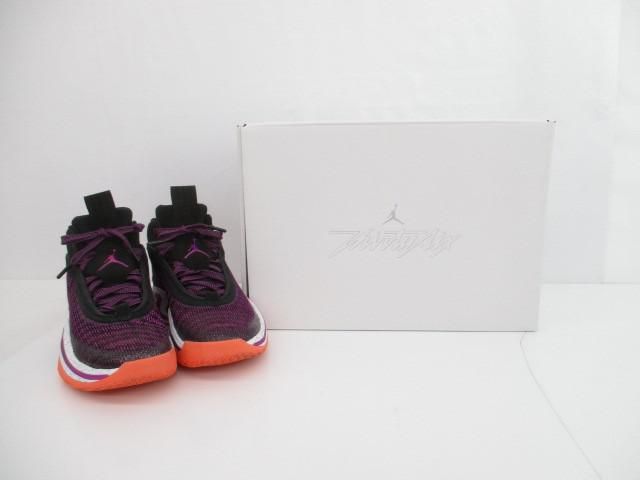 美品 ナイキ NIKE エアジョーダン36 ファーストライト DA9053-004 26cm パープル ブラック メンズ