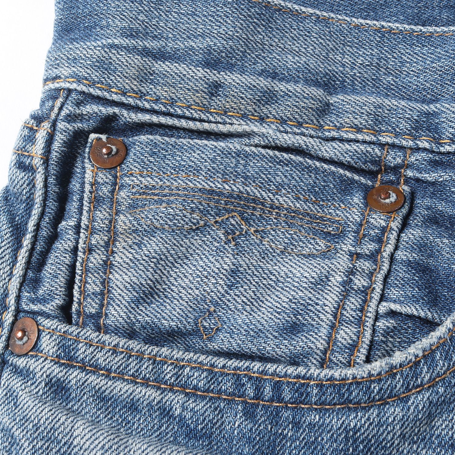 RRL ダブルアールエル デニムパンツ サイズ:29×30 クラッシュ