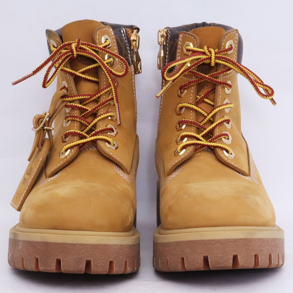  LOUIS VUITTON × レザーアンクルブーツ サイズ8.5 ベージュ 1 AD 751 その他 ブーツ 革靴