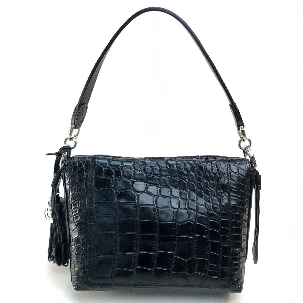 美品　ボーグラン　JRA認証　2wayバッグ　クロコダイル×カーフ　ブラック imgrc0126995272.jpg