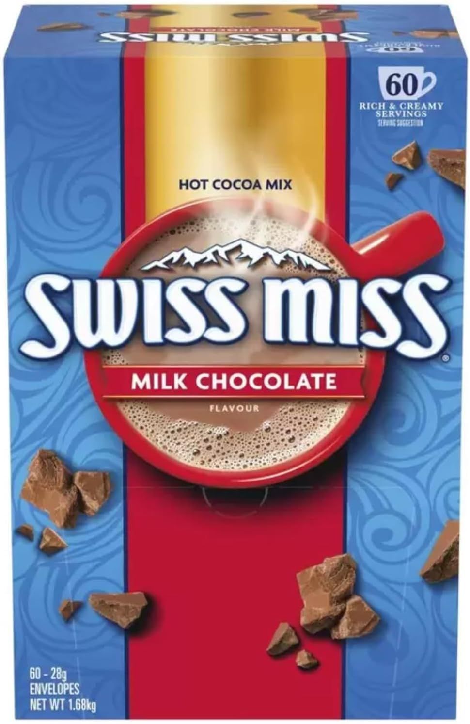 【2個セット】KIRKLAND (カークランド) スイスミス ミルクチョコレートココア 28ｇ×60袋 コストコ