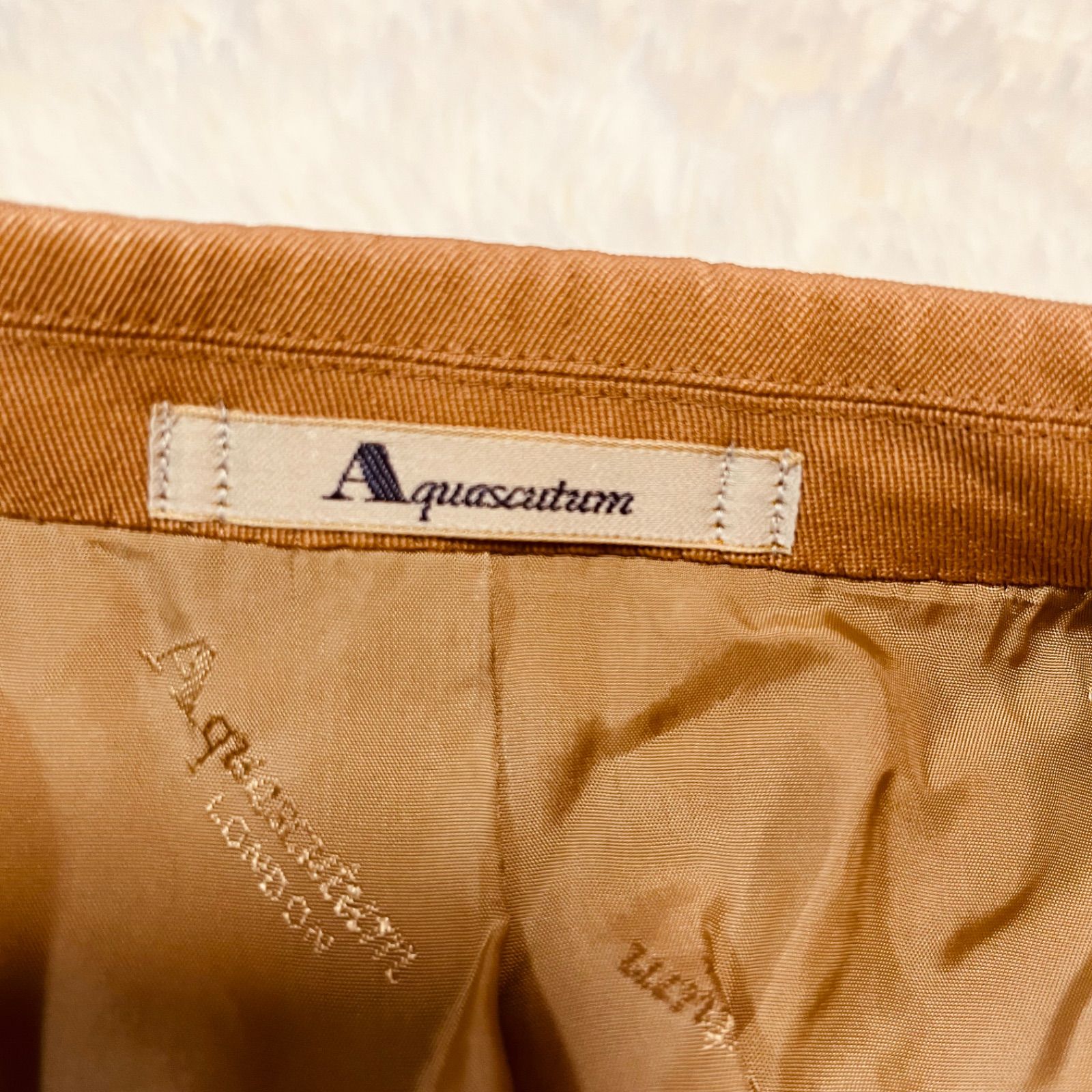 アクアスキュータム★美品★ダブルブレストジャケット★金ボタン★赤ブレザー Aquascutum アクアスキュータム 90s 日本製 6Bダブルブレスト