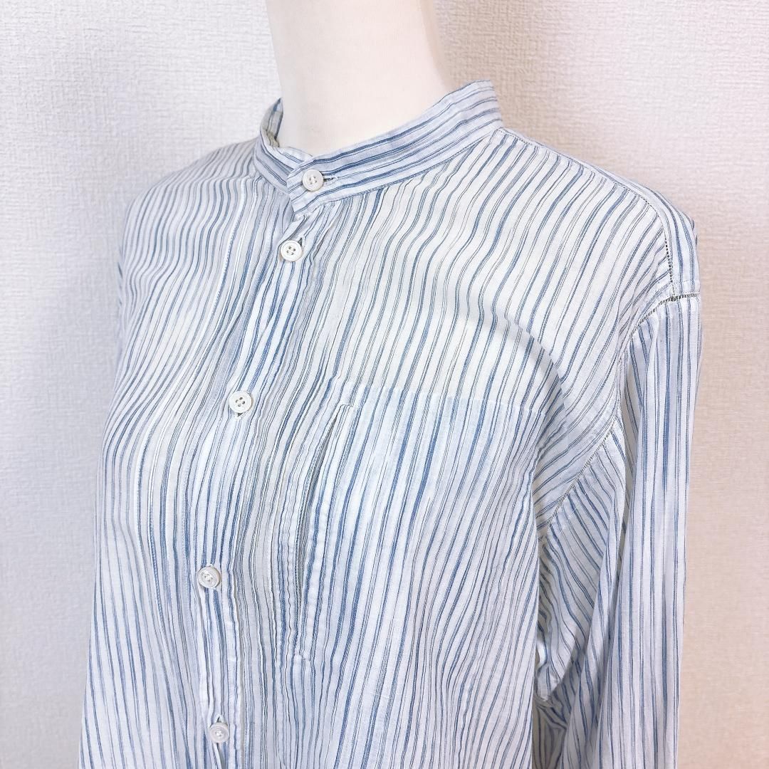 希少 haatイッセイミヤケ 長袖シャツ 総柄 ドット ストライプ コットン