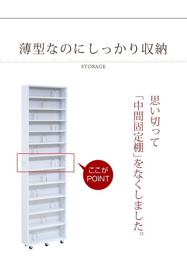 収納に最適 1cmピッチ