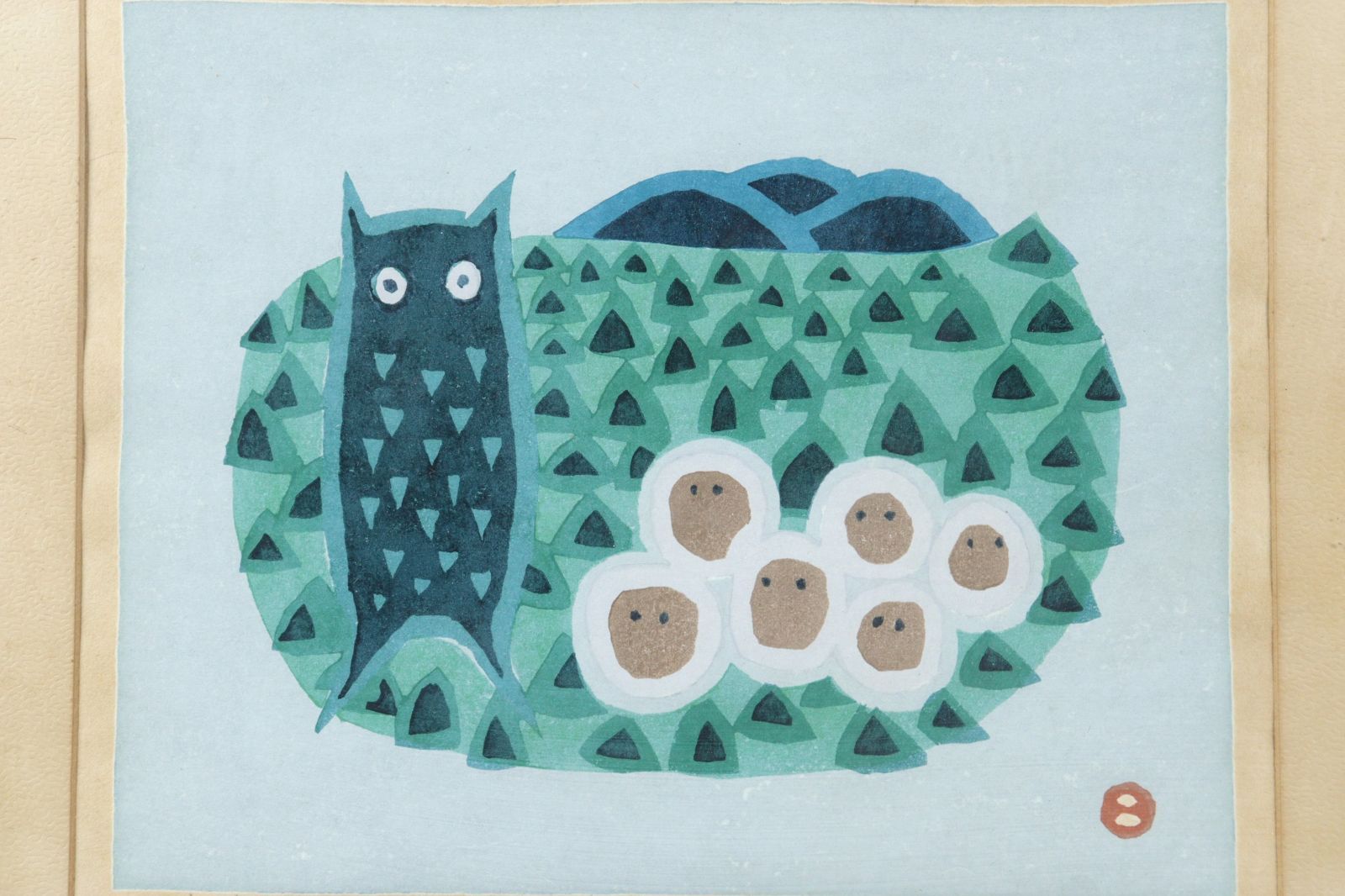畦地梅太郎 登頂のよろこび 人物画 作家直筆サイン 木版画 版画 絵画 真作保証 畦地梅太郎 登頂のよろこび 人物画 作家直筆サイン 木版画 山男