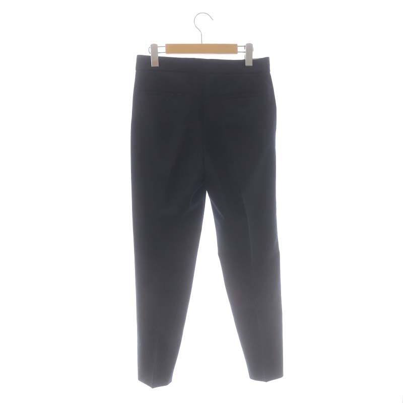 ドゥロワー Drawer メランジストレートパンツ テーパードパンツ タック  