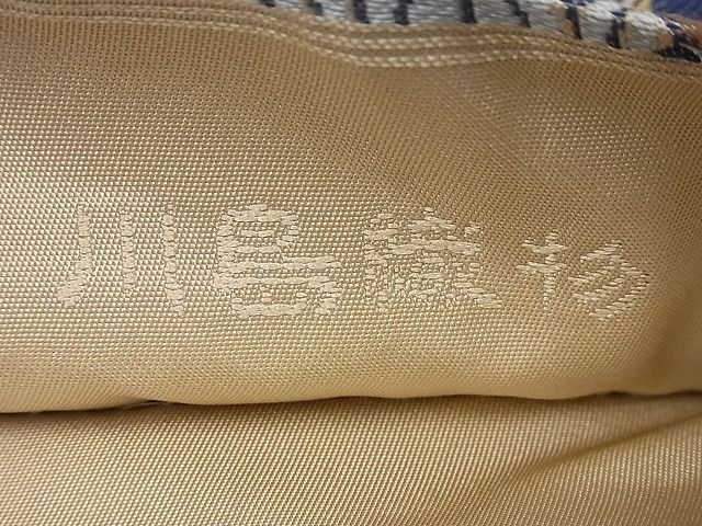 平和屋1■極上　西陣　川島織物謹製　つけ帯　割り付き文　三越扱い　逸品3s943