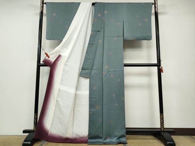 平和屋着物●上質な小紋　菱吉祥花文　正絹　逸品　CAAX4404ut 平和屋着物○上質な小紋 菱吉祥花文 正絹 逸品 CAAX4404ut - メルカリ