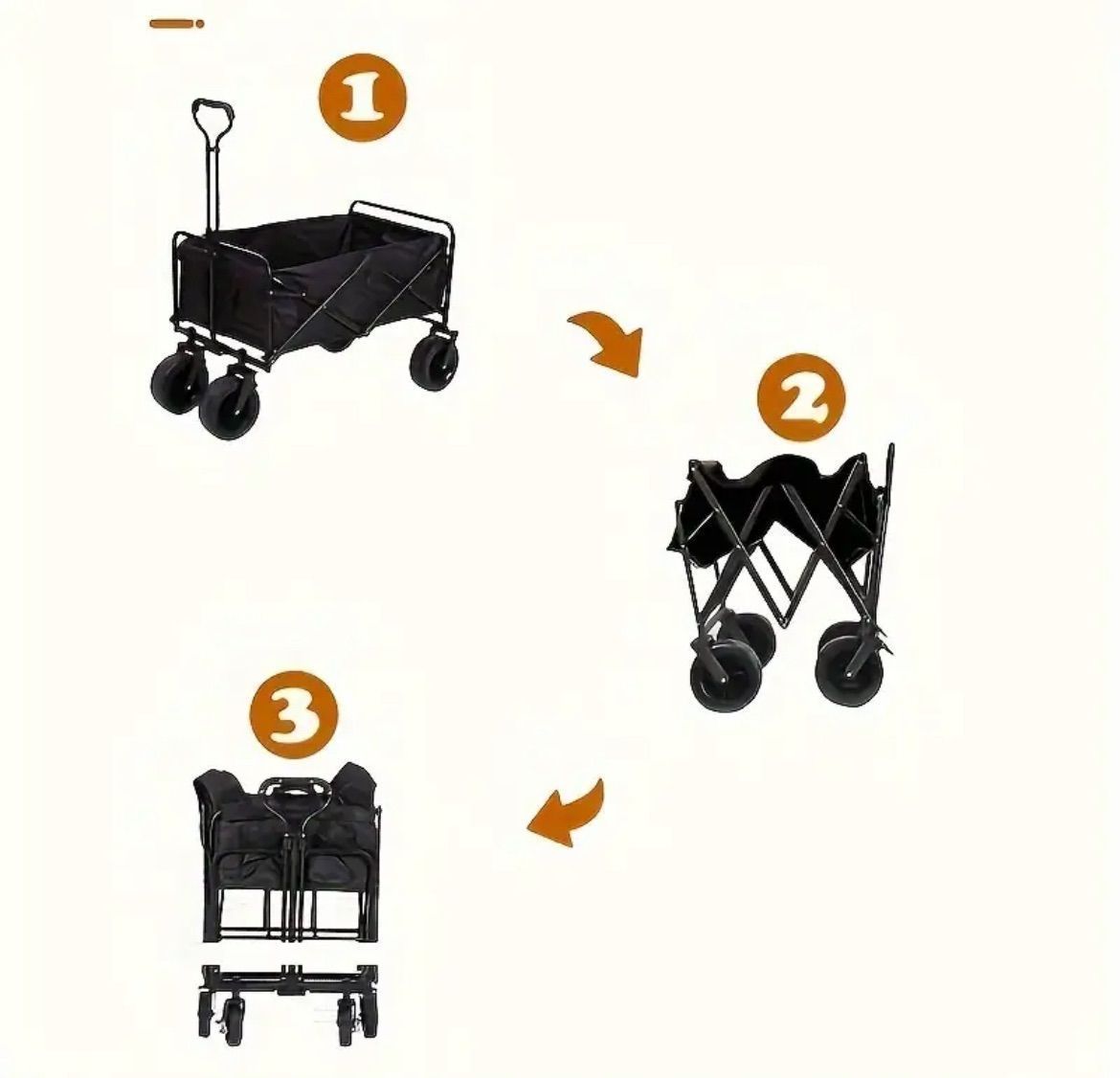 キャリーカート アウトドアワゴン ポータブルストールトロリーアウトドアキャンプ キャリーカート アウトドアワゴン ポータブルストールトロリー