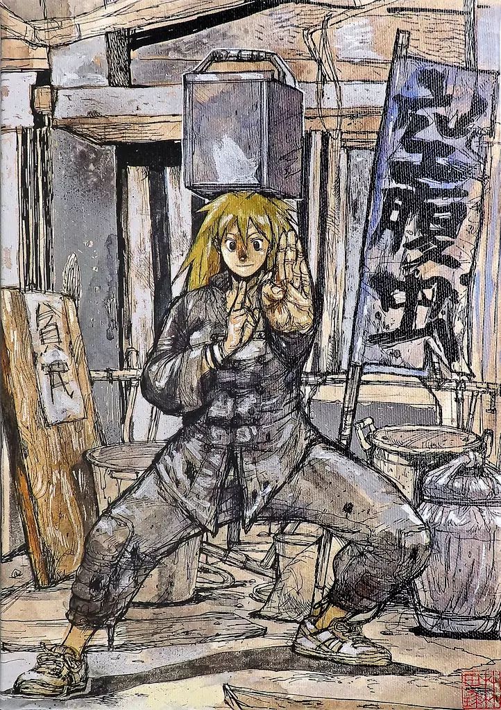 ドロヘドロ原画展 キャンパスアート① F3号　⑥P3号 2点セット ドロヘドロ原画展」のグッズ事後通販が11/5〜受注販売開始