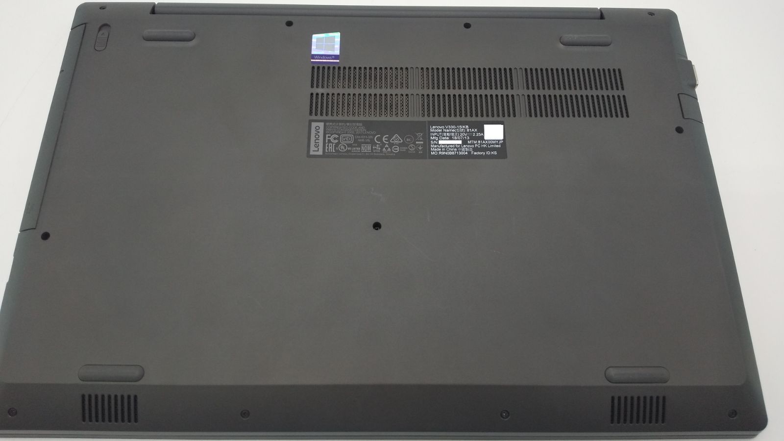 動作良好・即使用可】Lenovo V330-15IKB｜第8世代Core i5・8GB