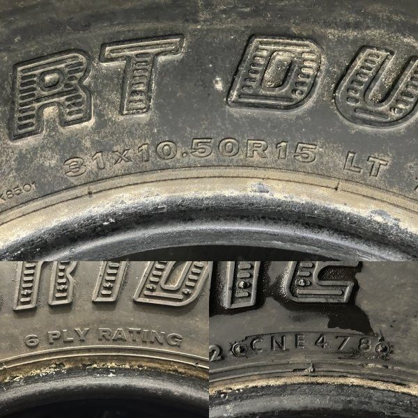 BS BRIDGESTONE DESERT DUELER RD-744 31×10.50R15LT 15インチ 