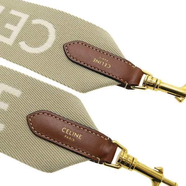 セリーヌ CELINEジャカード ロングストラップ/ウール 49S012AEP.03BW  