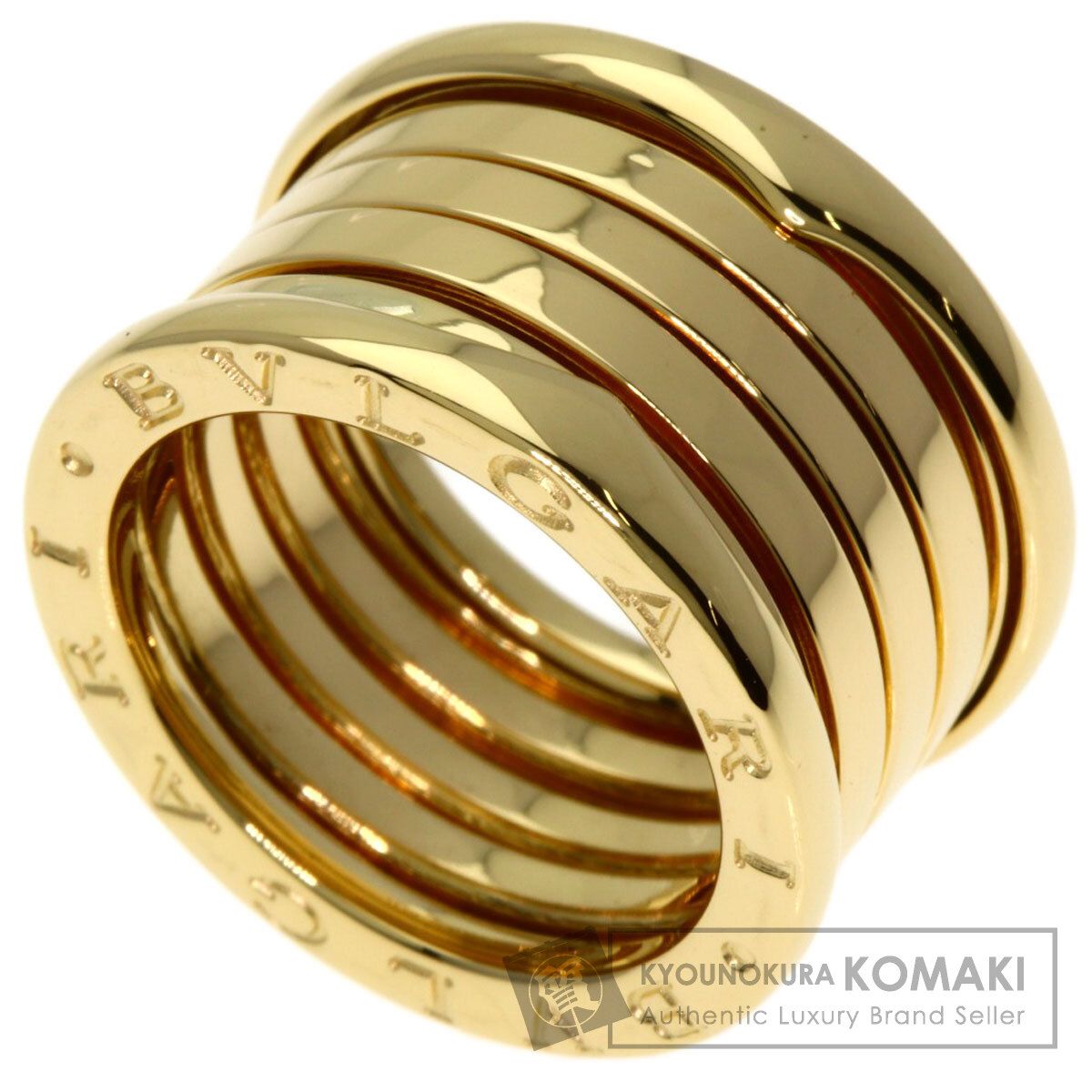 BVLGARI ブルガリ B-zero1 ビーゼロワン 5バンド 52 リング 指輪 K18YG レディース