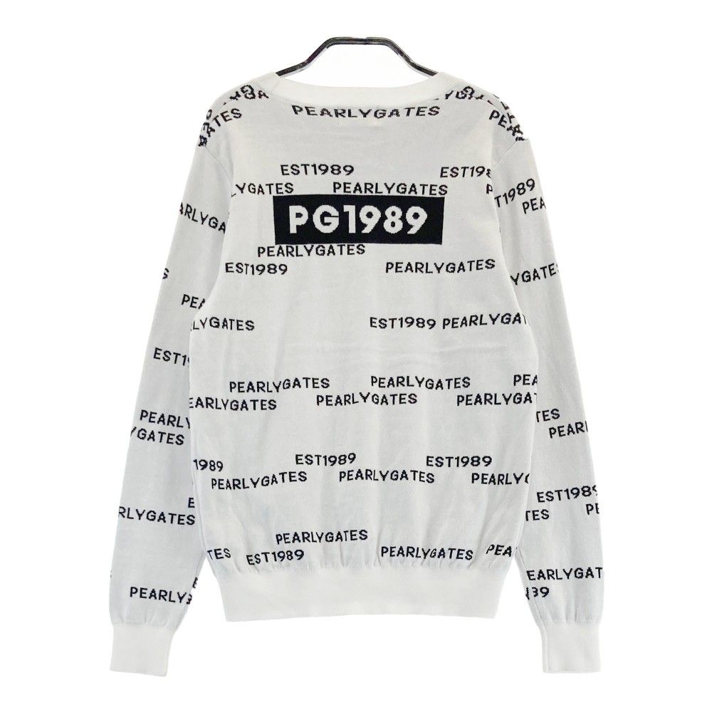 0 パーリーゲイツ カシミヤクルーネックニット レディース ホワイト系