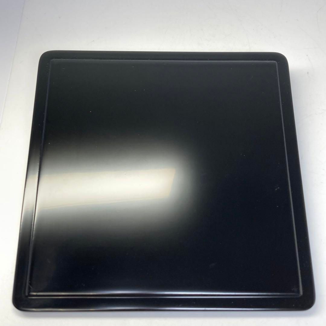 水崎長寿 義山 四方水指 共箱 幅20.7㎝ タコニ 東な6-0711①