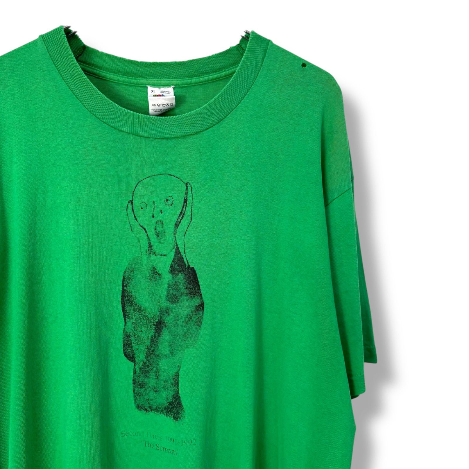 Rare】 90s The Scream Art Print T-Shirt 【XL】 90年代 ムンクの叫び 