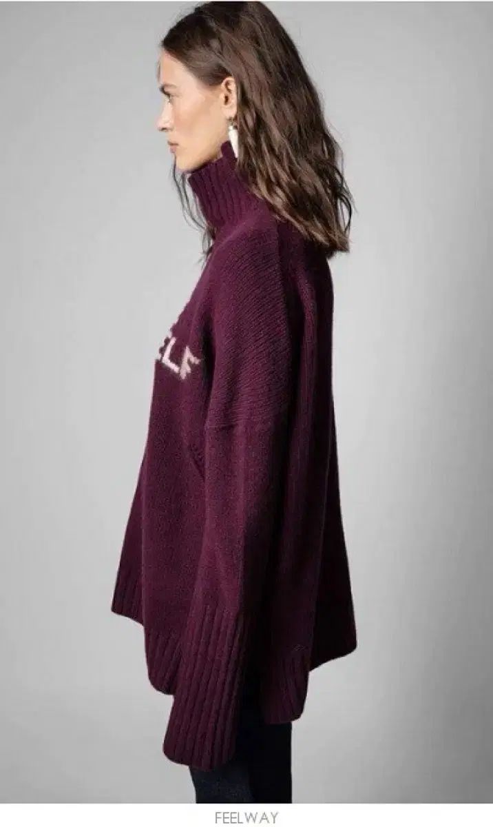 ZADIG-VOLTAIRE ザディグ エ ヴォルテール Alma Mw Love Yourself メリノ ウール タートルネック