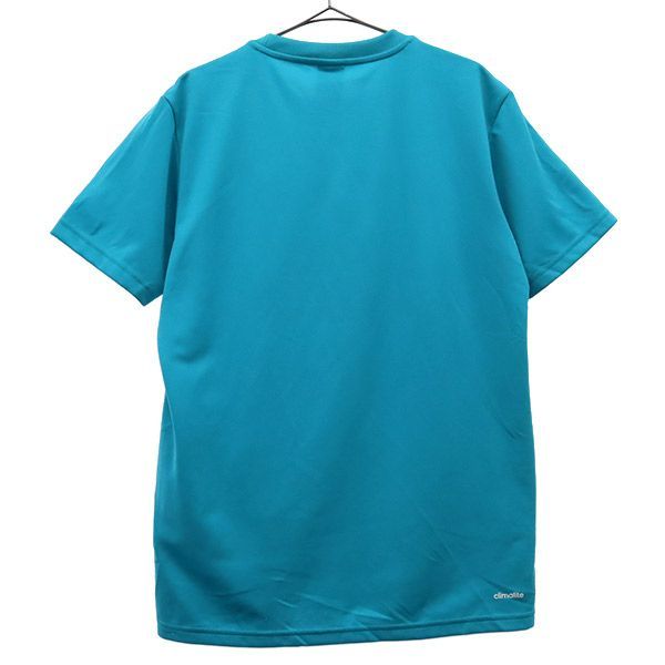 アディダス ロゴプリント 半袖 Tシャツ L ブルー adidas スポーツ