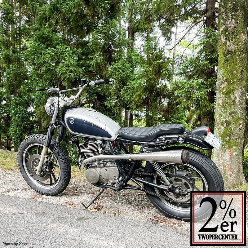 トルクコーン レフトアップエキゾーストパイプ クロームメッキ SR400
