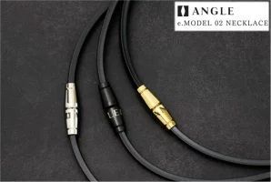 医療機器 ANGLE e.MODEL 02 NECKLACE プラチナ マットブラック ゴールド Ｌ 50cm