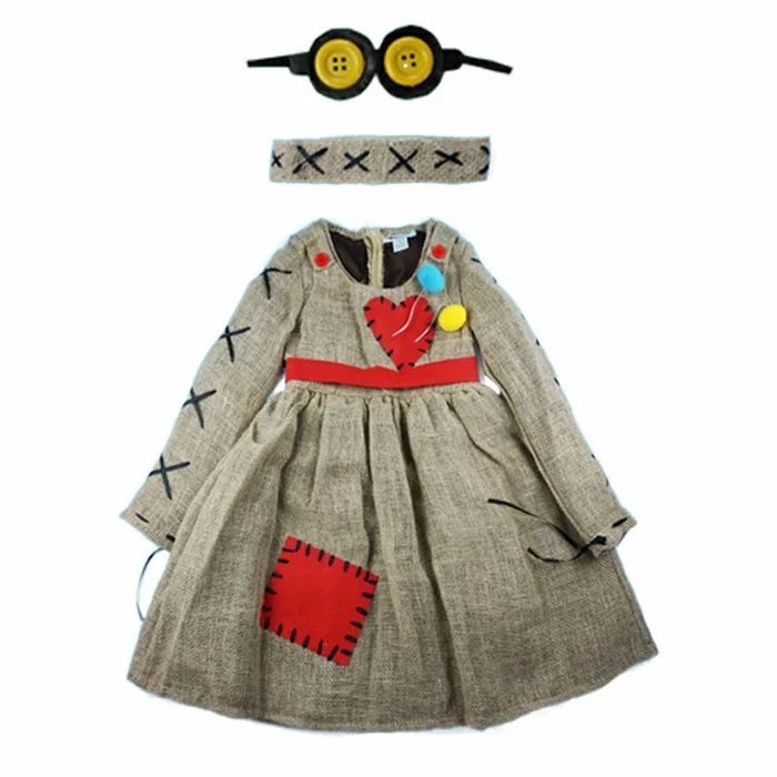 ハロウィン 衣装 キッズ 案山子 子供 傀儡 巫女 ハロウィン 仮装 舞台 ステージ コスチューム パーティー イベント コスプレ衣装 ハロウィ