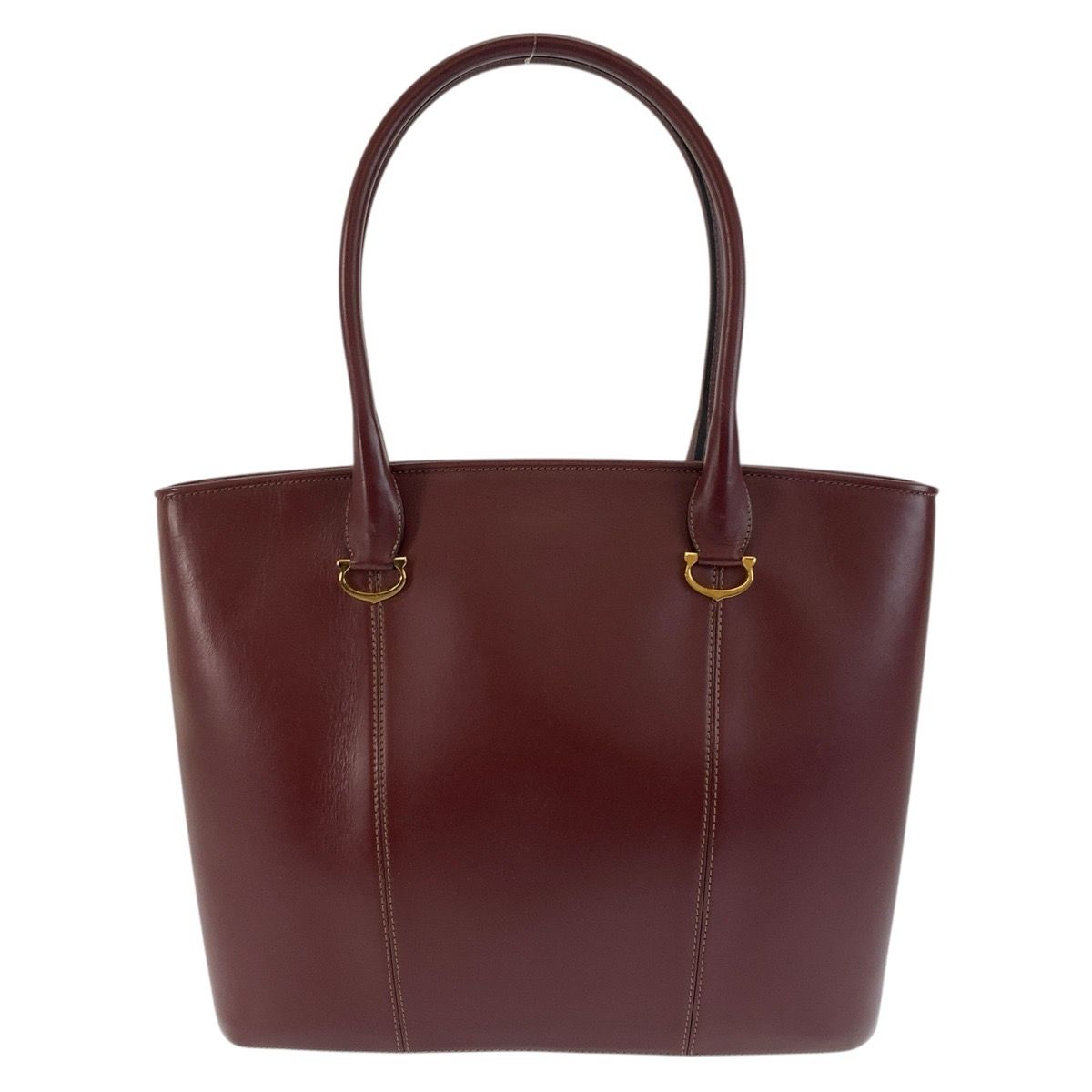 美品 CARTIER カルティエ マストライン ボルドー ゴールド金具 レザー