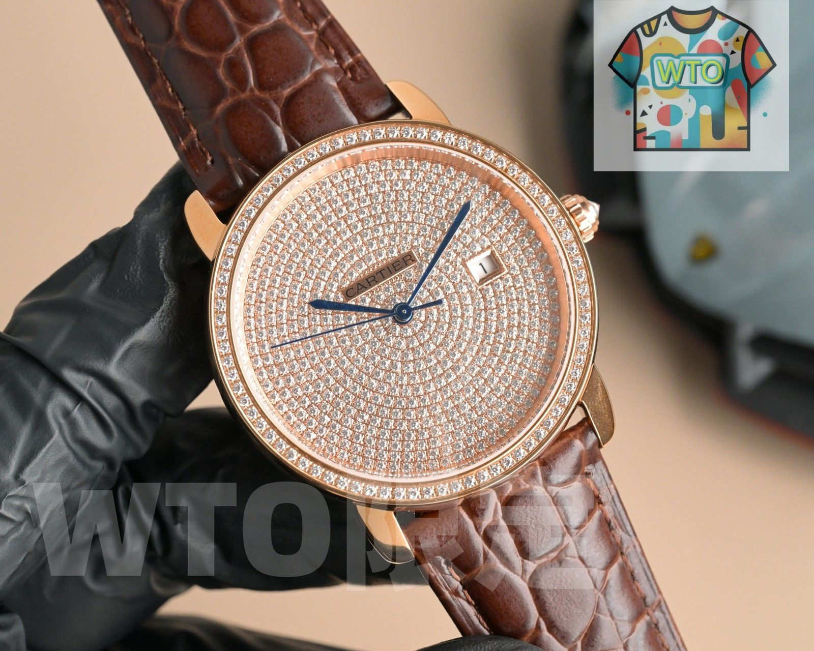 今日WTO】Piaget（ピアジェ） Black-Tie Diamond-Set Square