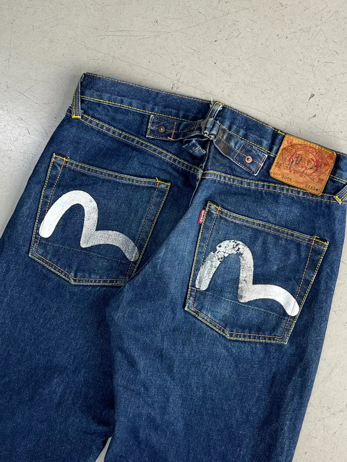 メンズ EVISU(エヴィス) ジャパン Lot 2005 かもめ プリント シンチ 