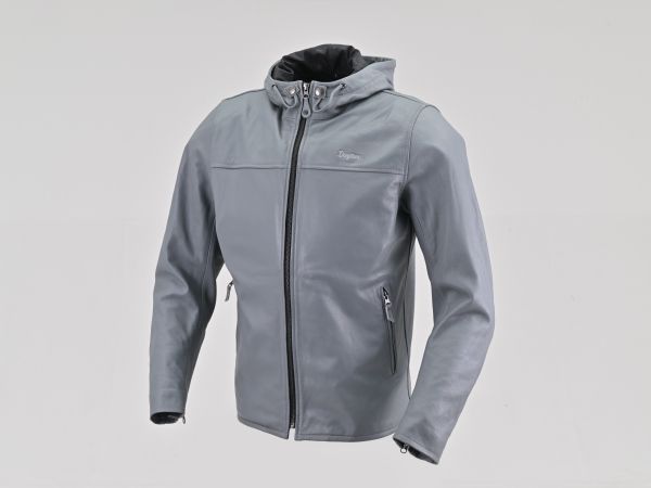 デイトナ DAYTONA DJ-020 ルーティーンレザージャケット グレー S～2XL 春|秋用