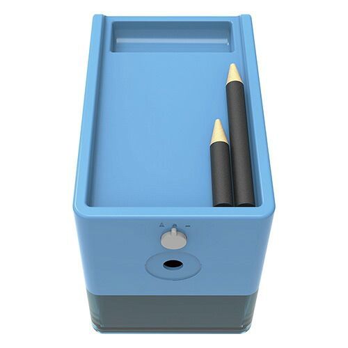 クーポン配布中-スーパー 対象 まとめ 電動鉛筆削り スリムトレータイプ ナカバヤシ ﾌﾞﾙｰ DPS-601KB 4902205583943 1台 ×2セット