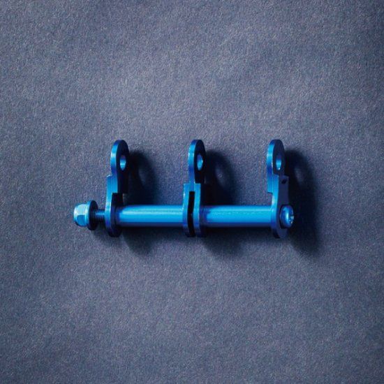 KNICKS】ニックス アルミ製 チェーン 2連結タイプ 金具一式 青 ブルー 