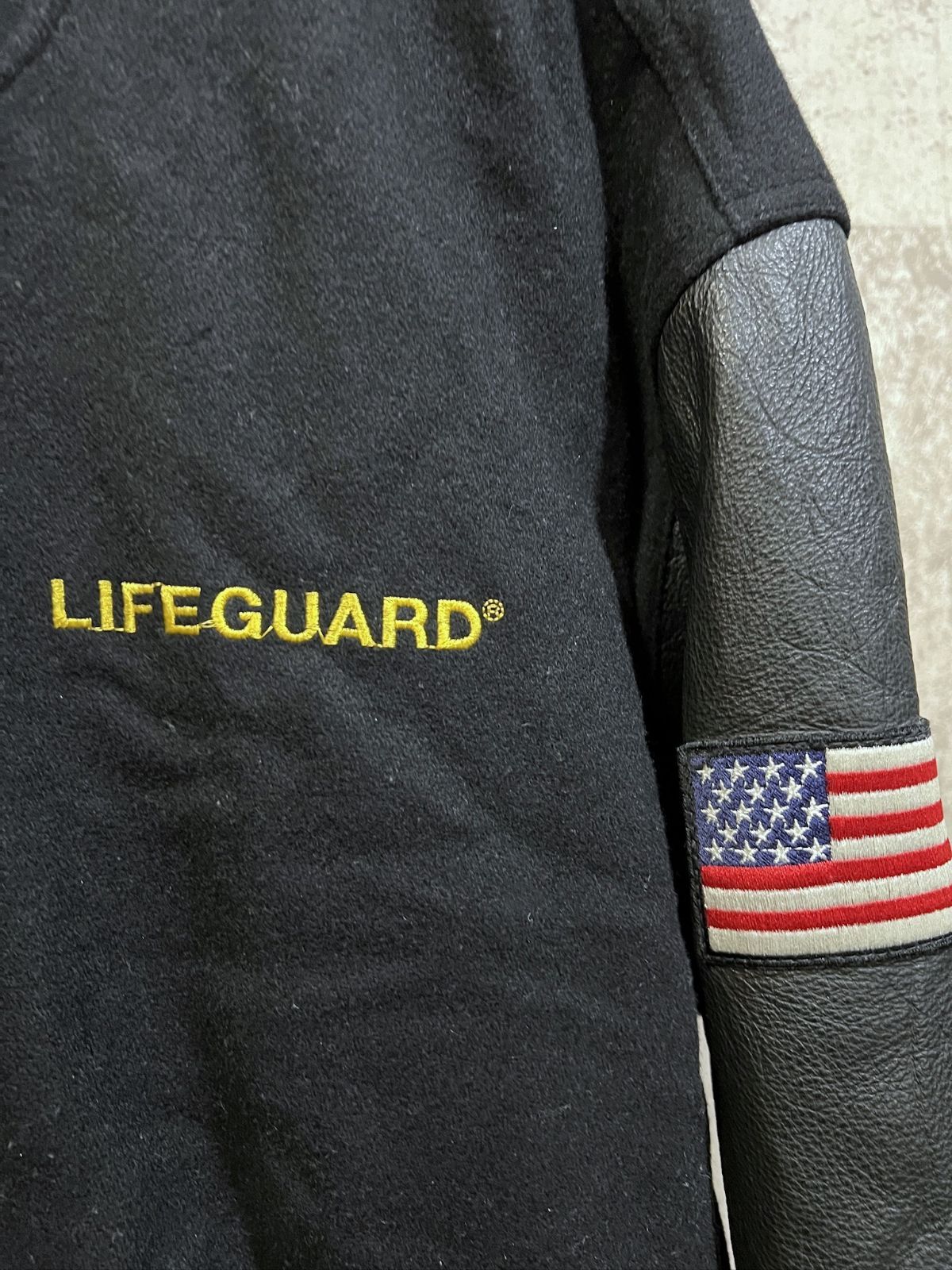 LIFE GUARD/スタジャン/M/牛革/BLK/袖レザー 先行予約受付中 残り僅か リバーサル Tシャツ福袋 2025 reversal (S