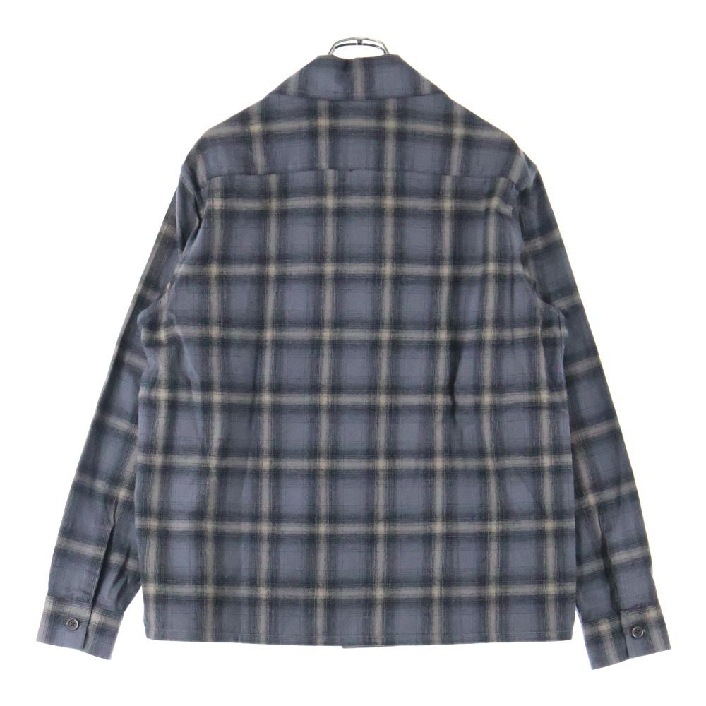 OUR LEGACY アワーレガシー 24AW HEUSEN SHIRT ハウゼン オンブレチェック 長袖オープンカラーシャツ グレー|ブラウン M4242HDG