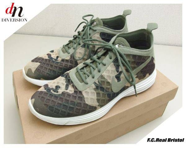 F.C.Real Bristol F.C.R.B. FCRB NIKE ブリストル ナイキ LUNAR REJUVEN8 MID ルナ リジュビネイト  ミッドカット スニーカー KHAKI 27cm