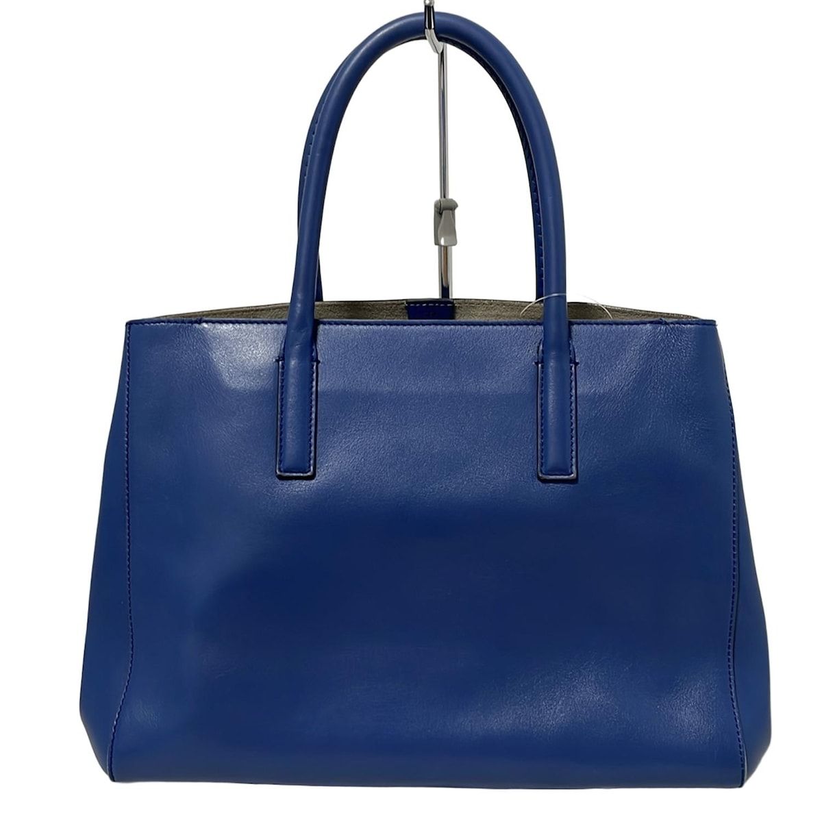 ANYA HINDMARCH 濃紺 レザートート ギャランティカード有