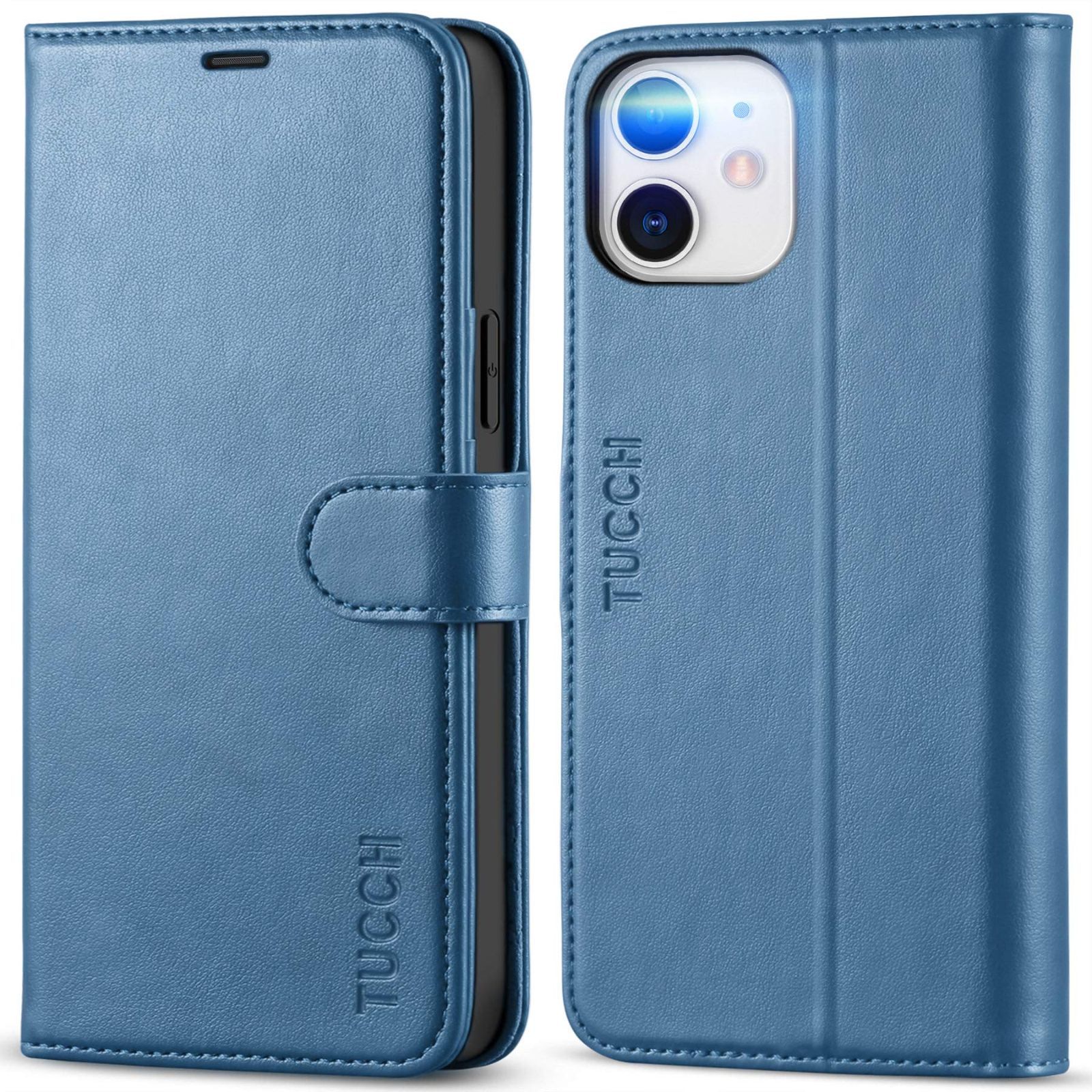 新品 TUCCH iPhone 12 対応 ケース iPhone 12Pro ケース 手帳型 カード収納 高級PU合皮 [RFIDブロッキング] スタンド機能 便利なマグネット式 アイホン12 Pro アイフォン12 手帳ケース 携帯ケース(iPhone 12