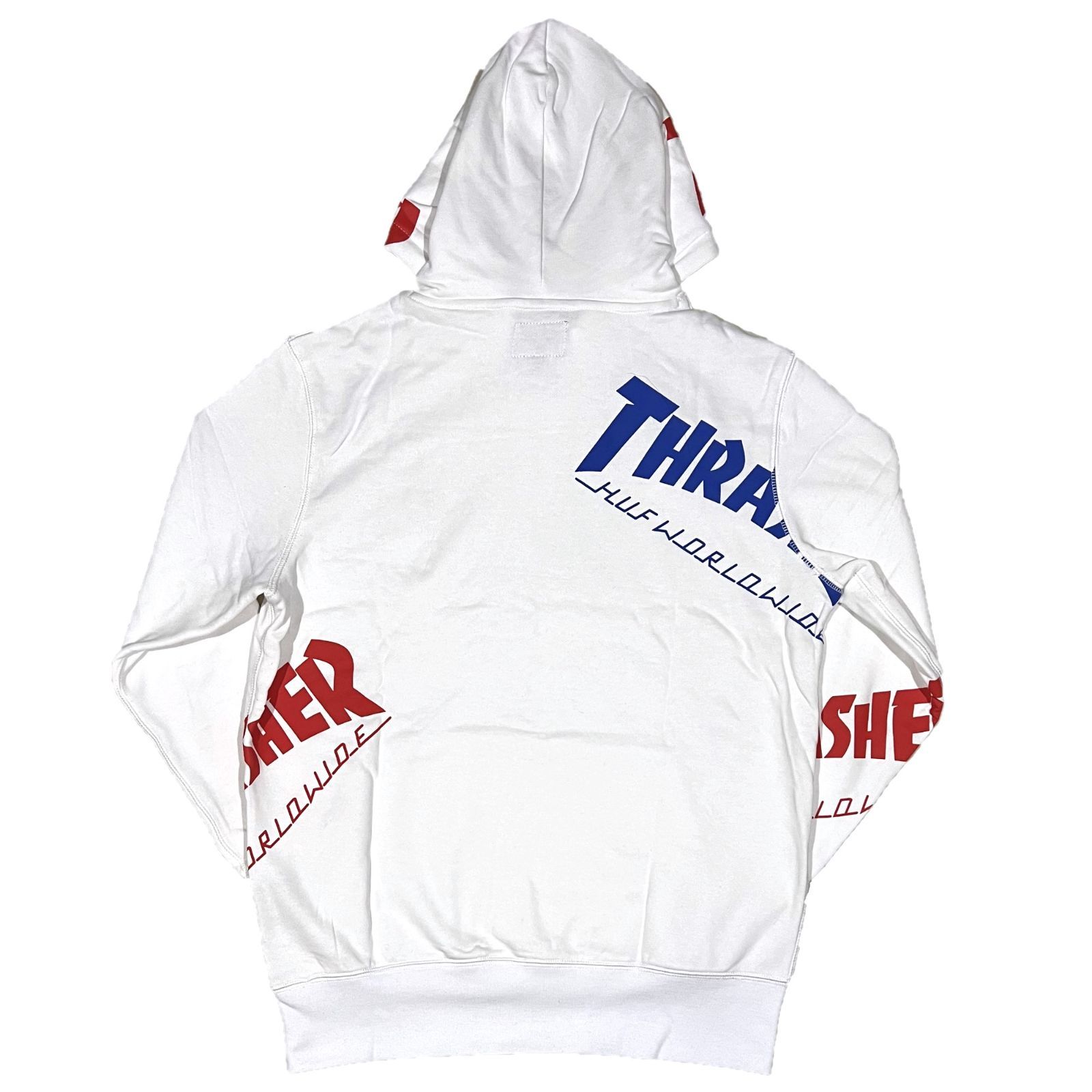 ハフ スラッシャー TDS プルオーバーパーカー ホワイト L