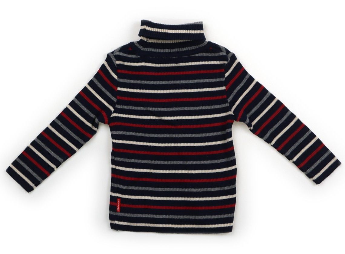 送料無料 ミキハウス セーター クマ 90 女の子 男の子 ベビー  新品DOUBLE.B クマデザインセーター 90cm MIKI HOUSE DOUBLE_B