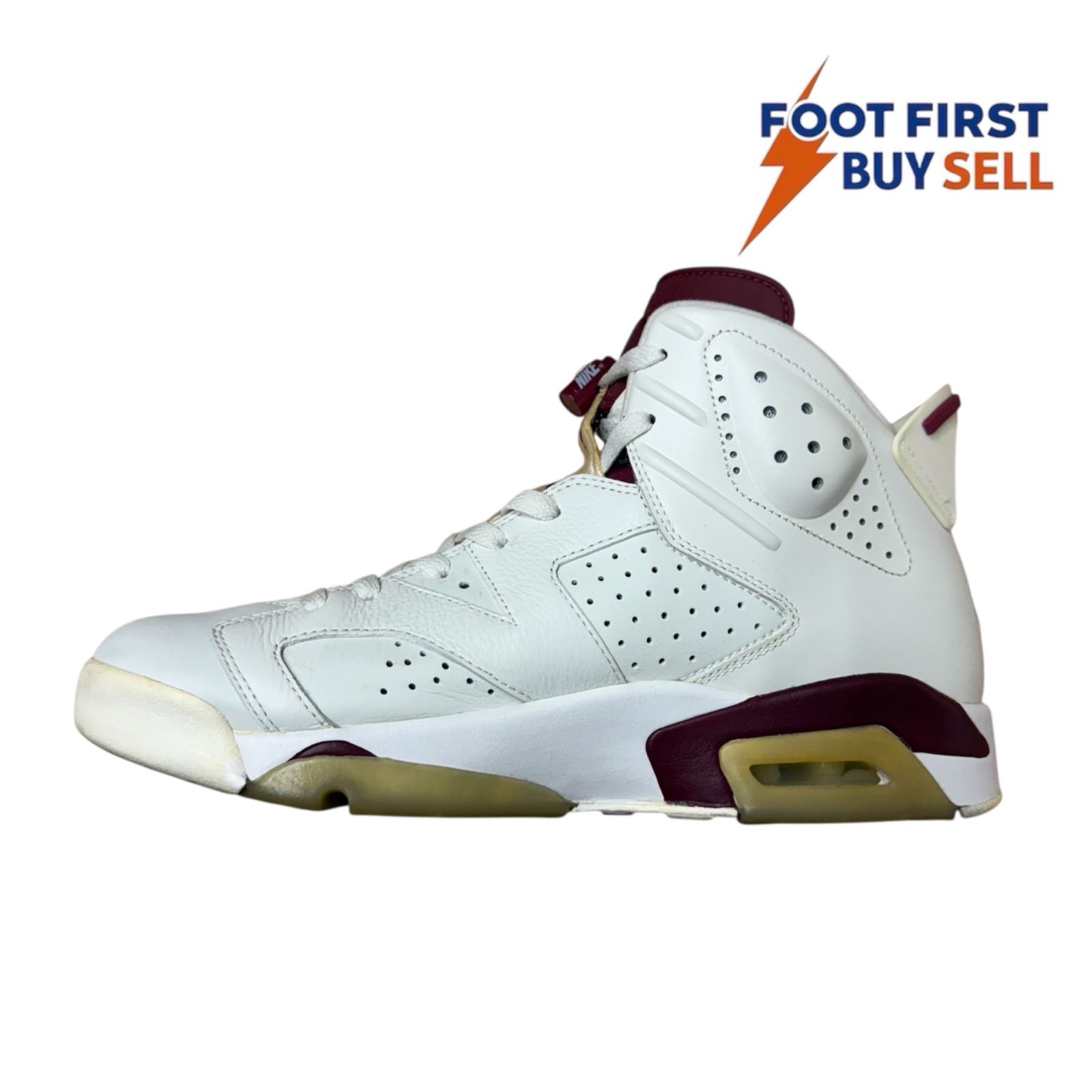 NIKE AIR JORDAN 6 RETRO ナイキ エア ジョーダン 6 レトロ MAROON マルーン OFFWHITE|MAROON 384664 116 27.5cm