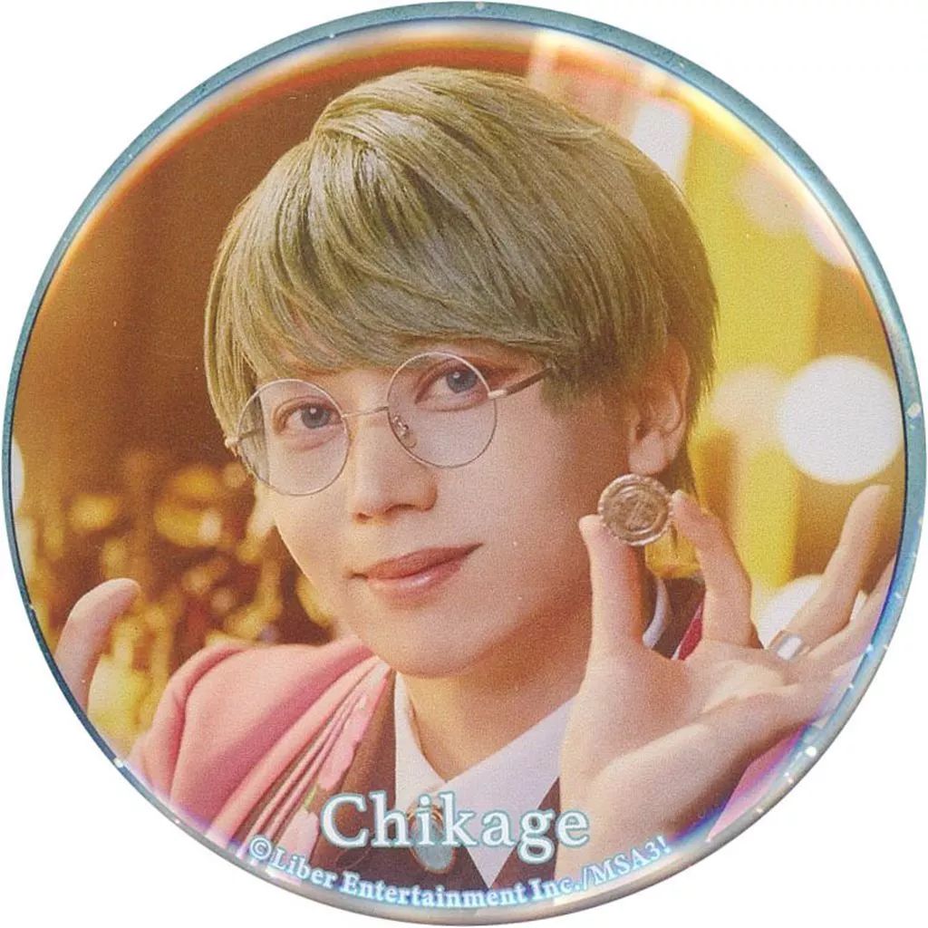 中古】バッジ・ピンズ 染谷俊之(卯木千景) 台紙付き缶バッジ Four