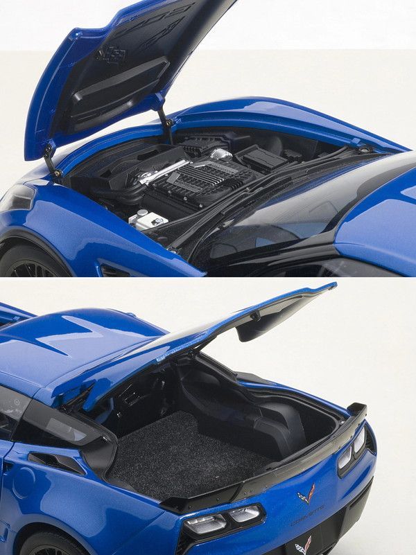 新品 AUTOart 1/18 シボレー コルベット (C7) Z06 ブルー 完成品