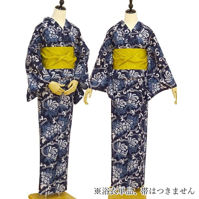 SALE 浴衣 レディース 龍村美術きもの 浴衣 単品 綿 ( 蔓ぼたん