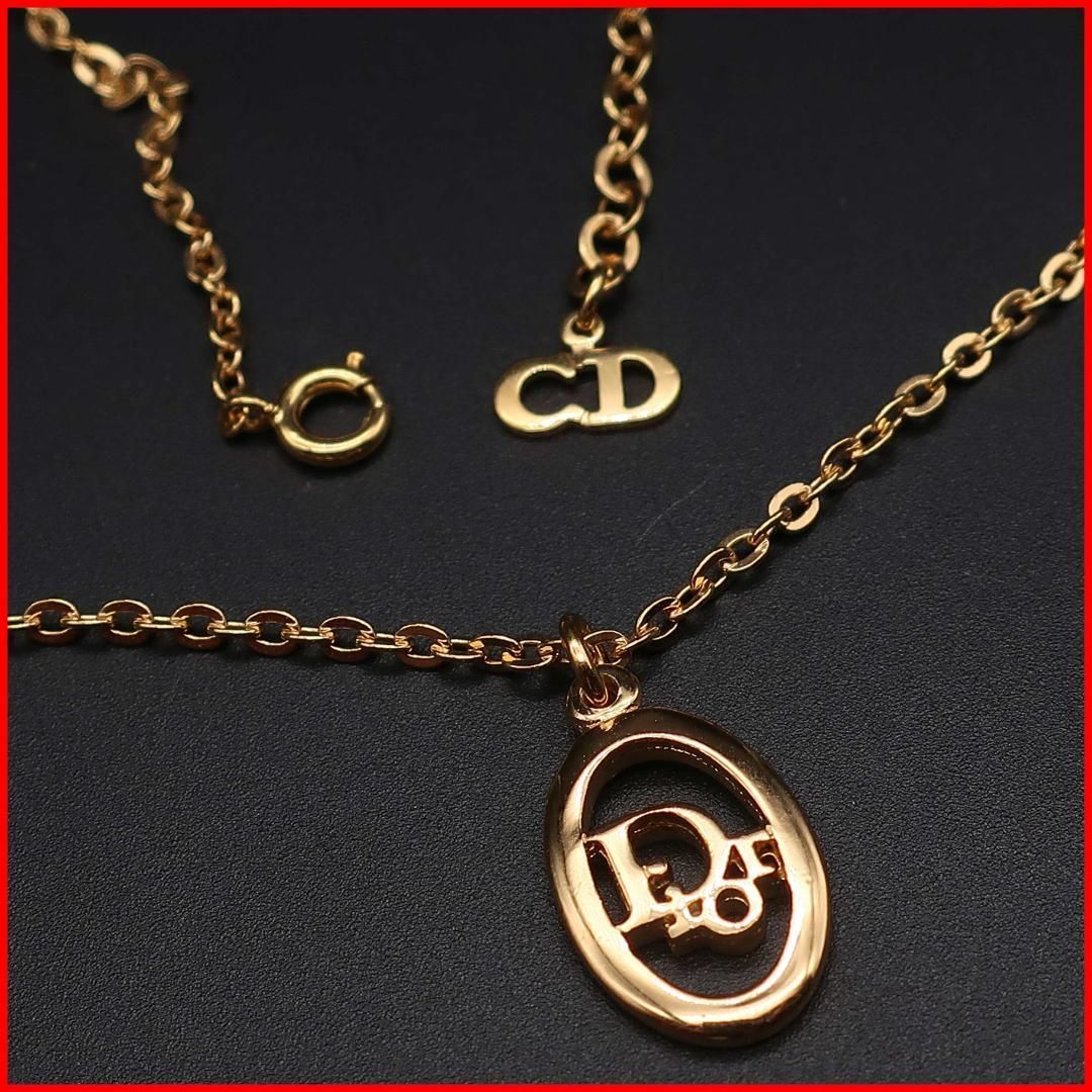 正規品 ディオール Dior ネックレス Necklace 特大サークルロゴ 
