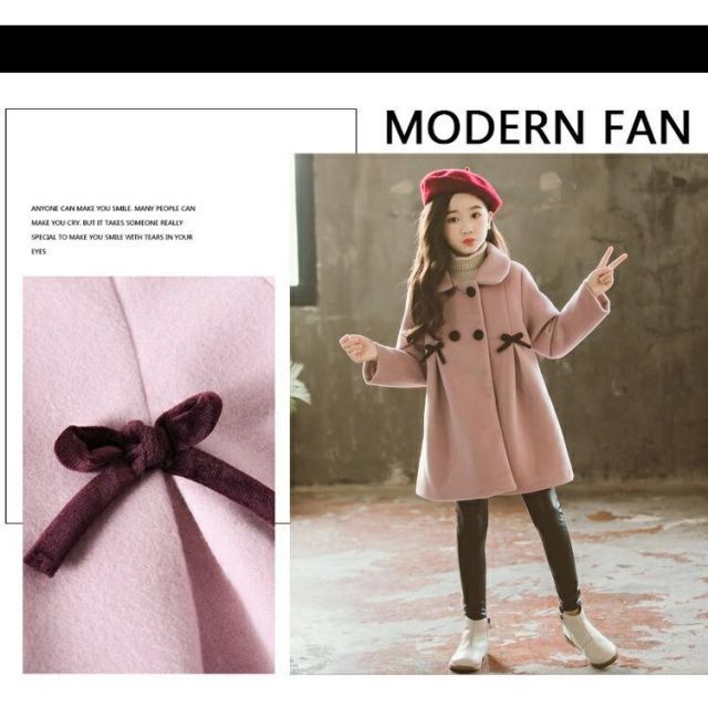 種類3:ベージュ/130cm ポイントりぼん ウールコート Aライン きれいめ 上品 子供服 アウター 女の子 お洒落 コート ママとお揃い 親子コーデ