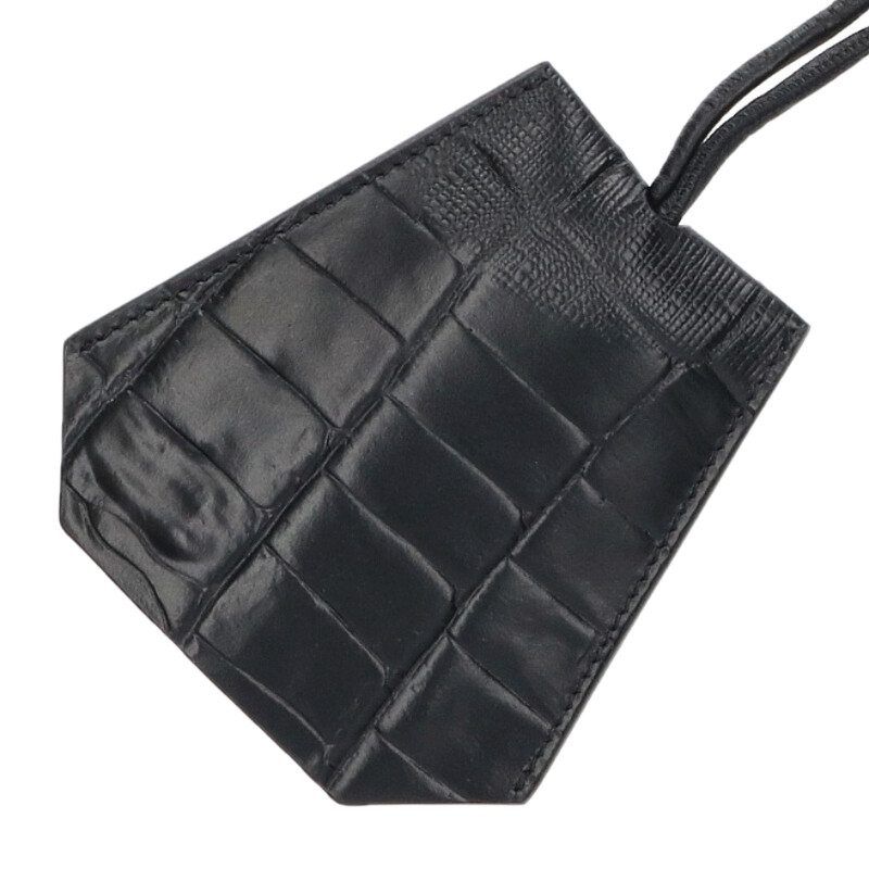 メゾンマルジェラ 型押しレザークロシェットキーリング メンズ