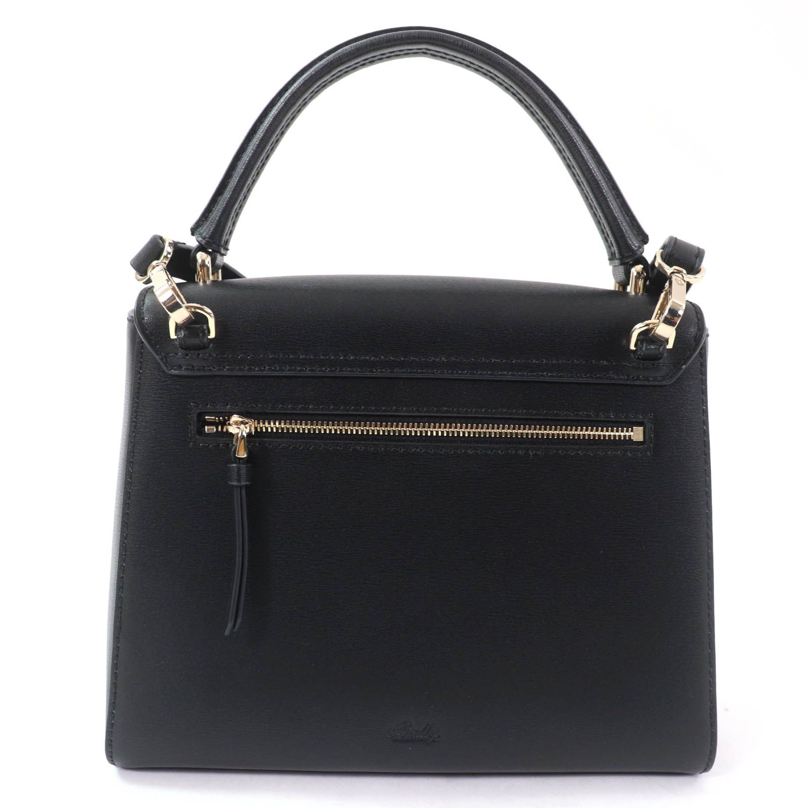 美品☆BALLY バリー EMERY ロゴ入り レザー 2WAY ハンドバッグ