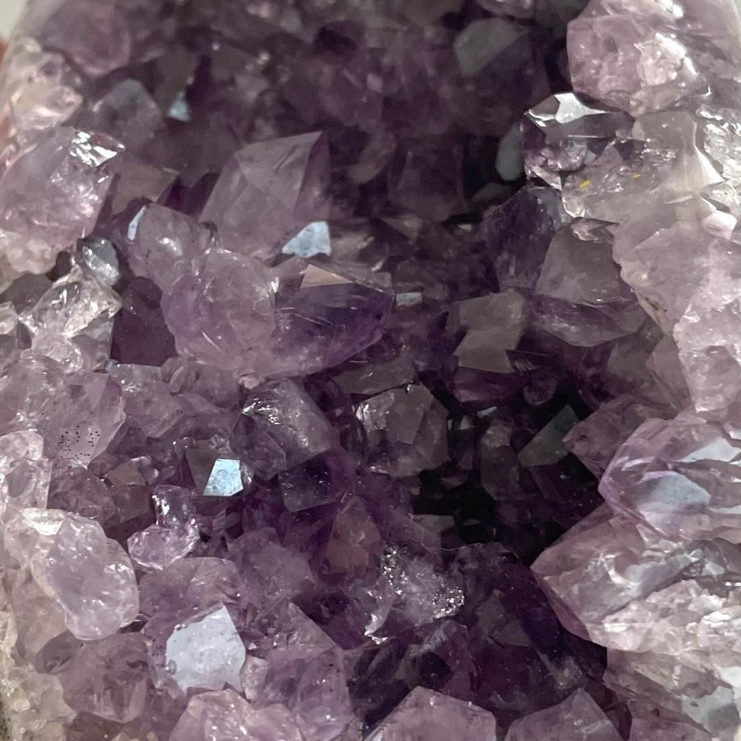 【大きい✨人気！７８７g】透明 ブラジル産 アメジスト クラスター 天然石 大きい✨人気！787g】透明 ブラジル産 アメジスト クラスター