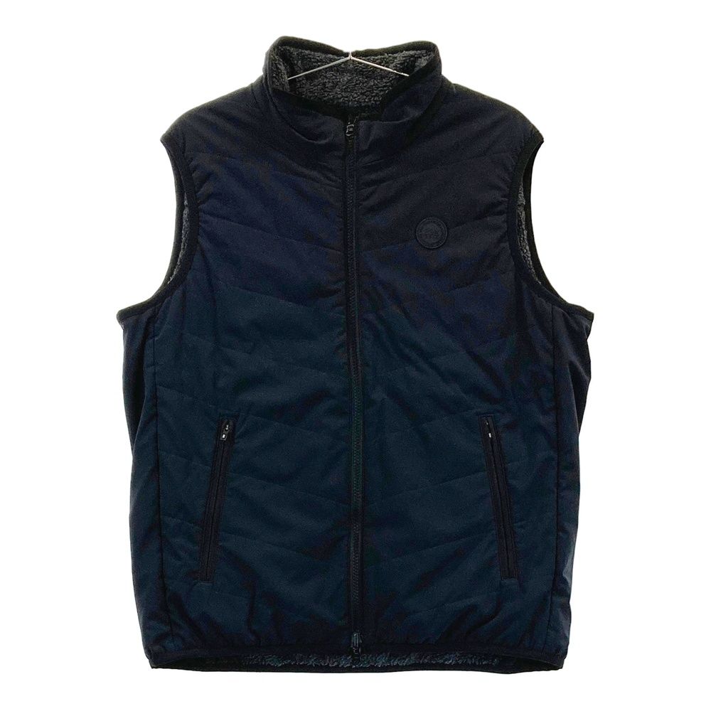 サイズ L 23区GOLF ニジュウサンクゴルフ リバーシブル 中綿切替 ジップベスト ブラック系 240101458007 ゴルフウェア メンズ ストスト