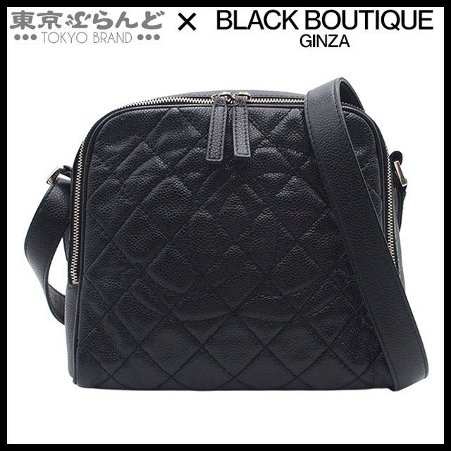 シャネル CHANEL ココマーク マトラッセ ブラック シルバー金具